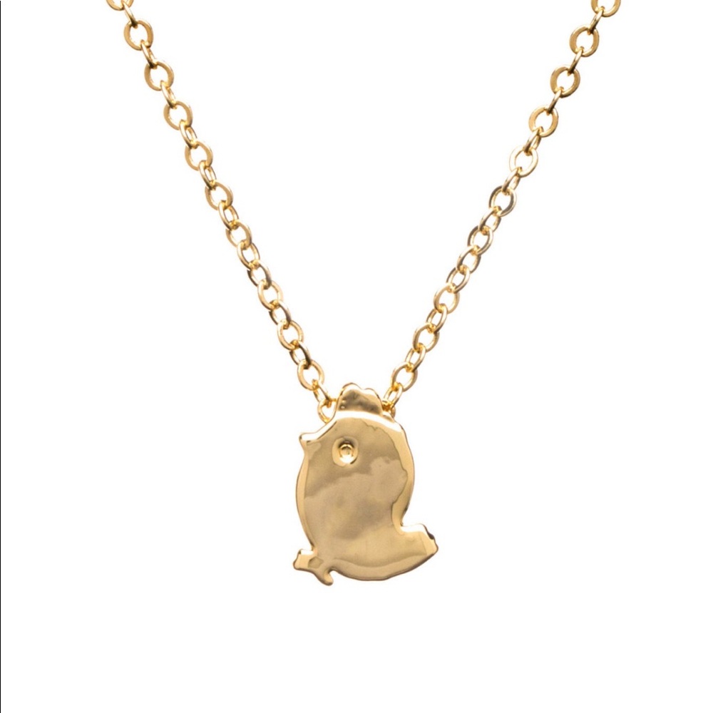 The Hungry Elephant Chicken Charm Necklace